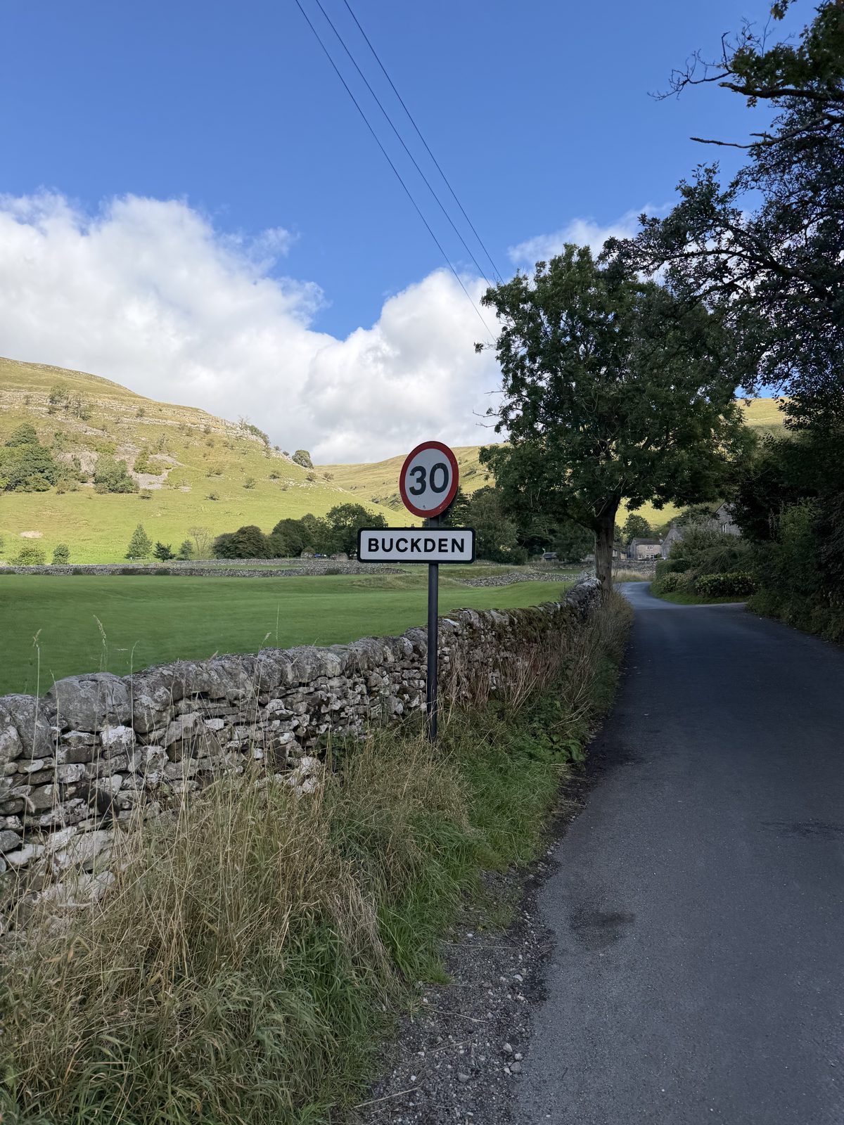 The Buckden village sign